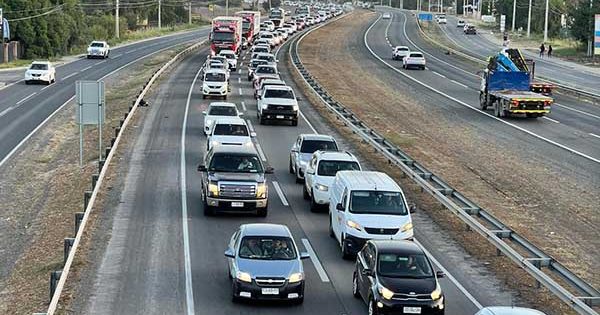 Colina Colisi N M Ltiple En Autopista Los Libertadores Provoca Taco